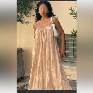 NEW Zara Voluminous Linen Maxi Dress